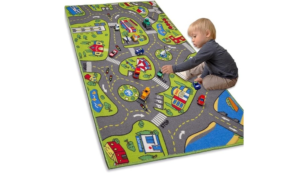 spacious colorful playmat for children