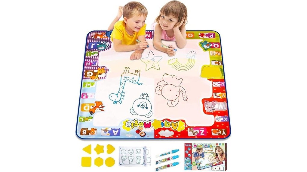 water drawing fun mat