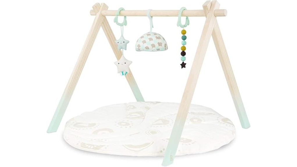 wooden baby play gym